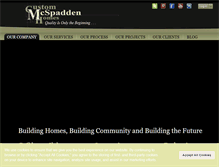 Tablet Screenshot of mcspaddenhomes.com